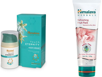 

Himalaya Youth Eternity Night Cream, Refreshing Fruit Pack(Set of 2)