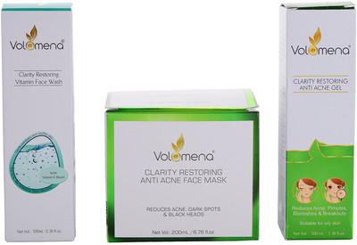 

Volamena Combo of Face Wash, Anti Acne Gel and Anti Acne Mask(Set of 3)