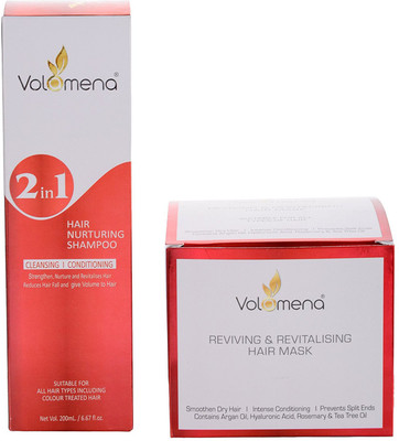 

Volamena Combo of Hair Nurturing Shampoo 2 In 1 and Revitalizing Hair Mask(Set of 2)