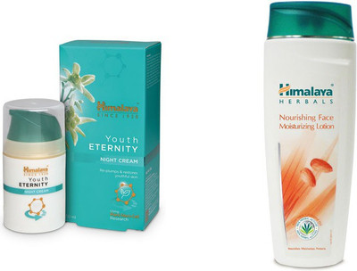 

Himalaya Youth Eternity Night Cream, Nourishing Face Moisturizing Lation(Set of 2)