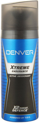 

Denver Xtreme Endurance Active Deodorant X2 Sweat Defence 150ML Body Spray - For Women(150 ml)