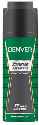 

Denver Xtreme Reverence Active Deodorant X2 Sweat Defence 150ML Body Spray - For Men & Women(150 ml)