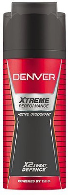 

Denver Xtreme Performance Active Deodorant X2 Sweat Defence 150ML Body Spray - For Women(150 ml)