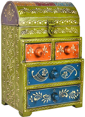 

VarEesha 5 Compartments Wood Ply Board, Engineered Wood Multi Utility Box(Multicolor)