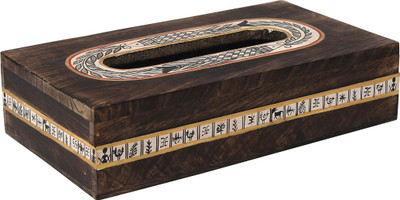 

VarEesha 1 Compartments Mango Wood Tissue Box(Brown)