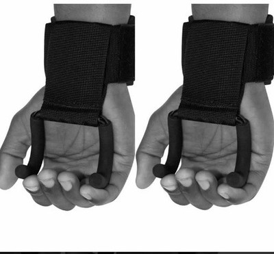 

RDX SPORTS RDX POWER LIFTING HOOK STRAP TRAINING GYM STRAPS Hand Grip/Fitness Grip(Silver)