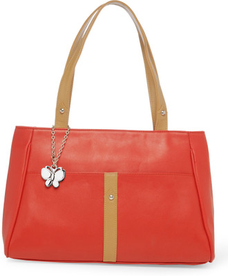 

Butterflies Hand-held Bag(Red, Beige), Beige;red