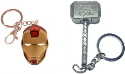 

NeoTask Iron Man and Thor Metal Key Chain