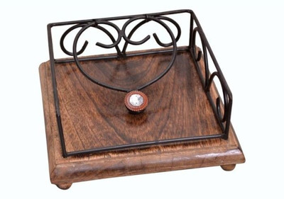 

Ruby Perl Decorative Showpiece - 18 cm(Wooden, Brown)