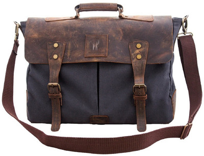 

Anshika International 14 inch Expandable Laptop Messenger Bag(Blue)