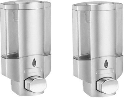 

Kamal ABS Liquid Soap Push (Set of 2) 300 ml Soap Dispenser(Silver)