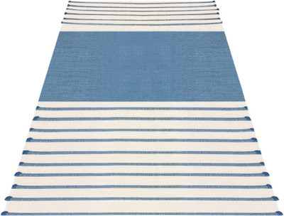 

SOIL Cotton Yoga and Exercise Mat(White, Blue, Blue;white