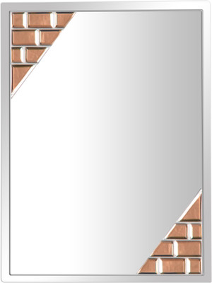 

CREATIVE GLASS STUDIO BROWN BRICKS -61 Decorative Mirror(Designer Finish : BEVELLED FINISH)