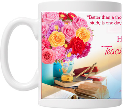 

PIXART Teacher's Day Customized Gift Ceramic Mug(250 ml), White