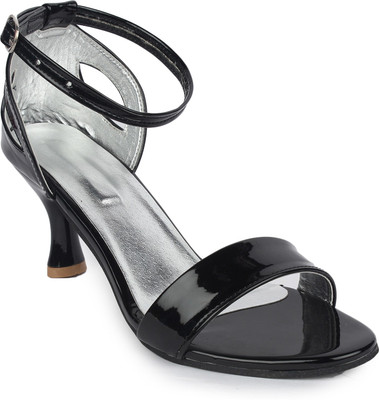 

London Steps Women Black Heels