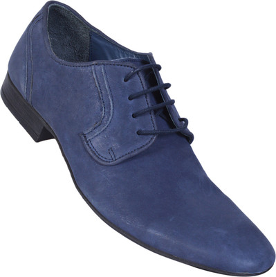 

RSI Men's Blue Leather Casual Shoes For Men(Blue