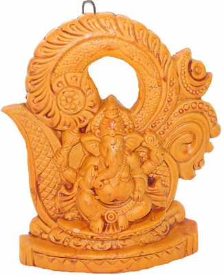 

Sarvsiddhi Terracotta Poorna Om Ganesha Wall Décor Showpiece Decorative Showpiece - 20 cm(Terracotta, Brown)