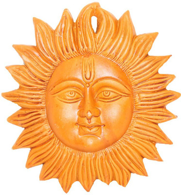 

Sarvsiddhi Terracotta Sun Wall Décor Decorative Showpiece - 23 cm(Terracotta, Brown)