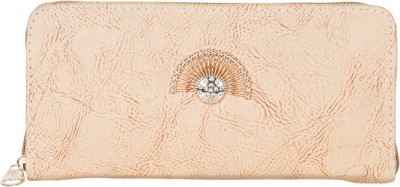 

CRAWLER Girls Casual Beige Leatherette Clutch