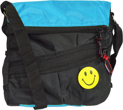 

JG Shoppe Men & Women Casual Blue Nylon Sling Bag