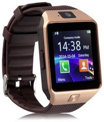 

ESTAR Presenting Bluetooth Smartwatch with Sim- Card Support Compatible with Asus Transformer TF101 Gold Smartwatch(Brown Strap Free Size)