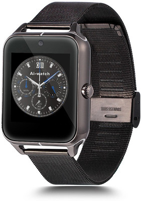 

ESTAR Presenting Bluetooth Smartwatch with Sim- Card Support Compatible with Asus Transformer Pad TF103C Black Smartwatch(Black Strap Free Size)