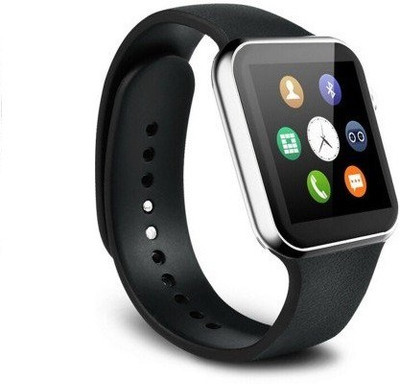 

ESTAR Presenting Bluetooth Smartwatch with Sim- Card Support Compatible with Asus Transformer Prime TF201 Silver Smartwatch(Black Strap Free Size)