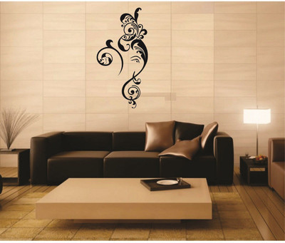 Asmi Collections 100 cm Auspicious and Floral God Ganesha Removable Sticker(Pack of 1)