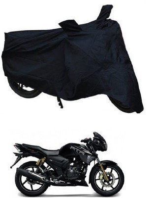 

autoright Two Wheeler Cover for TVS(Apache, Black)