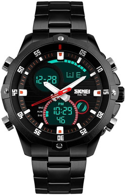 

Skmei Imported Black Analogue Digital Watch - For Men