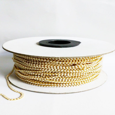 

Vahvaa Pearl Chain 100 mtrs(approx 95 - 100 mtrs) for Jewellery Making/Decorating & Craft Work !!Pearl Lace