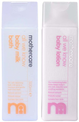 

Mothercare Mothercare All We Know Baby Milky Bath (300ml), Baby Lotion (300ml) COMBO(NA)
