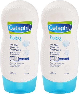 

Cetaphil Cetaphil Baby Gentle Wash and Shampoo 230ml, Pack of 2 (460ml total)(NA)
