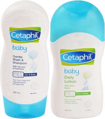 

Cetaphil Cetaphil Baby Daily Lotion (400ml) and Cetaphil Baby Gentle Wash and Shampoo (230ml) Combo(NA)