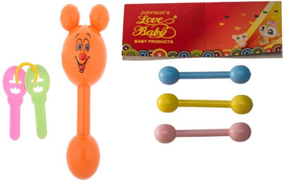 

Love Baby BT27 Peach Combo Rattle(Orange)