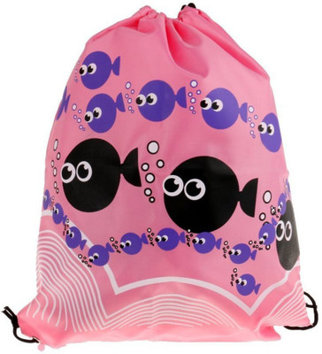 

Aeoss Waterproof Swimming bags Drawstring Beach Bag Sport Gym Backpack Swim Dance Drawstring Oxford Bag 20 L Backpack(Multicolor), Pink