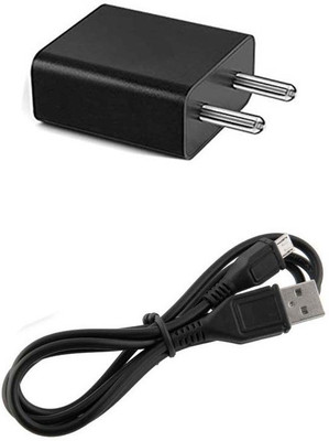 TROST 1 A Wall Charger for Mobile with Detachable Cable(Black)