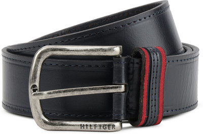 

Tommy Hilfiger Men Casual, Formal Blue Genuine Leather Belt, Navy