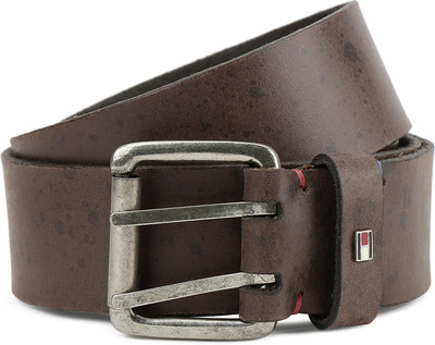 

Tommy Hilfiger Men Casual Brown Genuine Leather Belt, Grey