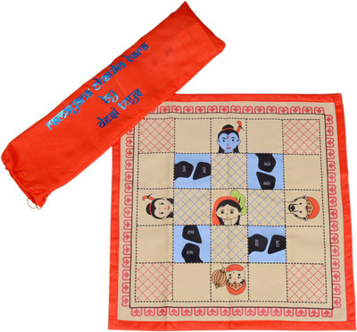 

Desi Toys Ramayana Chauka Bara, Racing Board Game Board Game