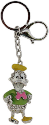 

Tootpado Duck Stone Keychain - Green - (LNTg159) - Rhinestone Keyring Key Chain(Green)