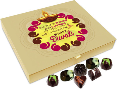 

Chocholik Diwali Gift - May You Stay Blessed On Diwali Chocolate Box - 20pc Truffles(240 g)