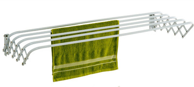 Eurostar Wall Mounted Cloth Drying Stand Hanger White - Eurostar Steel Wall Cloth Dryer Stand(White) available at flipkart for Rs.1099