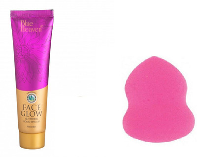 

Blue Heaven face glow compact with beauty blender(Set of 2)