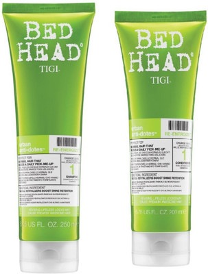 

Bed Head Tigi Re-Energize Shampoo 8.45oz + Conditioner 6.76oz by TIGI(Set of 2)