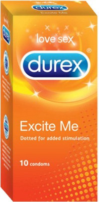 Durex Excite Me Condom Condom(10S) available at flipkart for Rs.145
