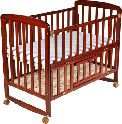 

LuvLap Baby Wooden Cot with Mattress C-50M(Cherry Red)