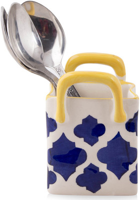 

VarEesha Hand Painted Cutlery Holder Ceramic Cutlery Set(Pack of 1)