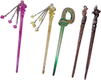 

MUKKU combo of juda sticks Bun Stick(Multicolor)