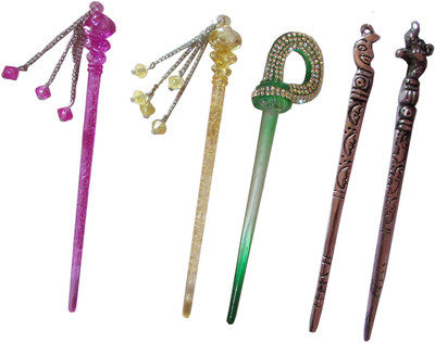 

PIKU combo of juda sticks Bun Stick(Multicolor)